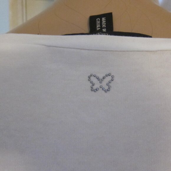 WEEKEND MAXMARA WHITE JERSEY COTTON GEM CABINA TEE SHIRT XL - Picture 4 of 10